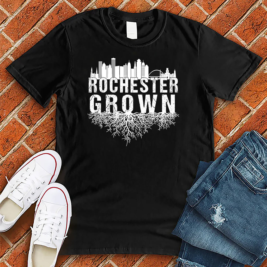 Rochester Grown T-Shirt T-Shirt tshirts.com Black S 
