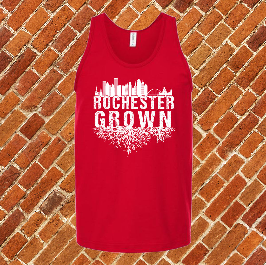 Rochester Grown Unisex Tank Top Tank Top tshirts.com Red S 