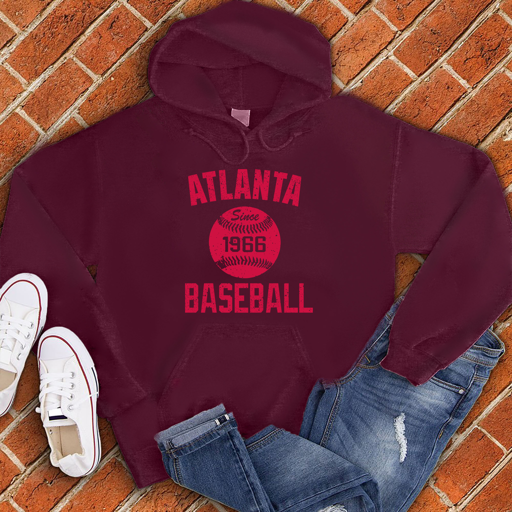 Atlanta Baseball Hoodie Hoodie Tshirts.com Maroon S 