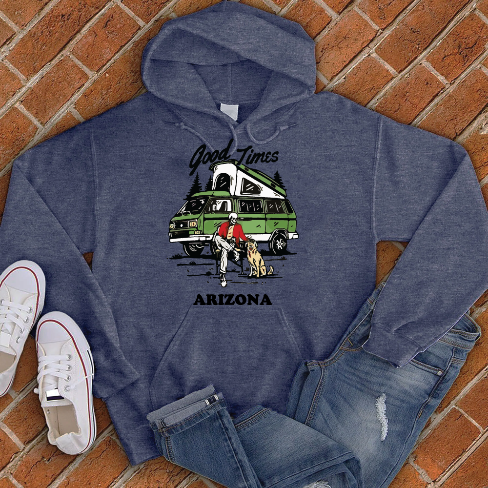 Good Times Arizona Hoodie Hoodie Tshirts.com Classic Navy Heather S 