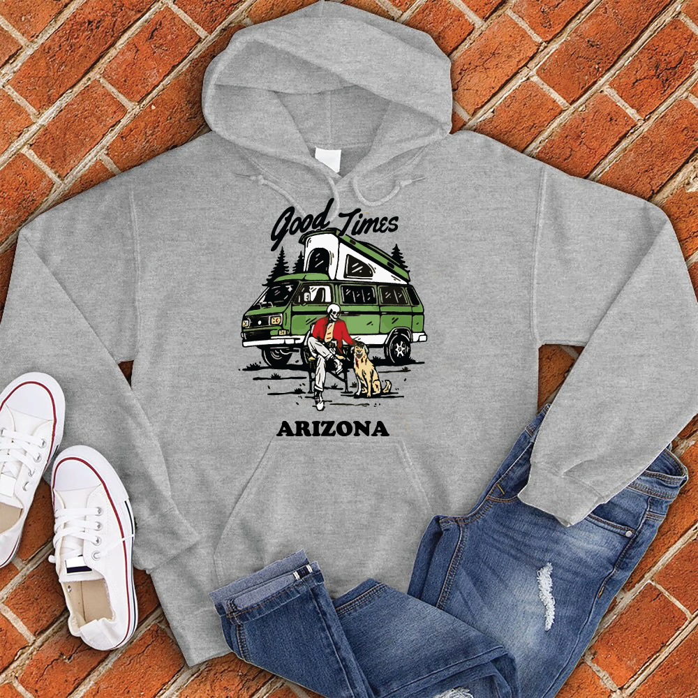 Good Times Arizona Hoodie Hoodie Tshirts.com Grey Heather S 