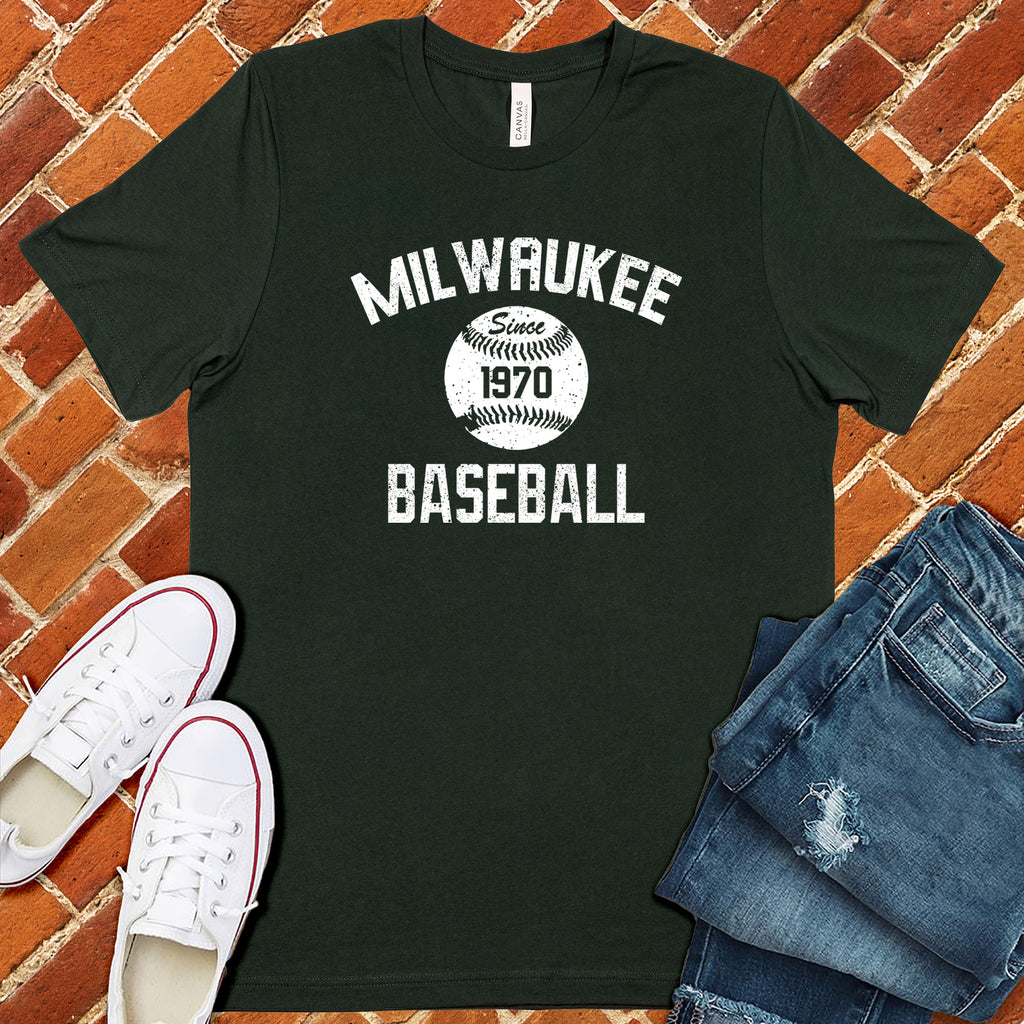 Milwaukee Baseball T-Shirt T-Shirt Tshirts.com Forest S 