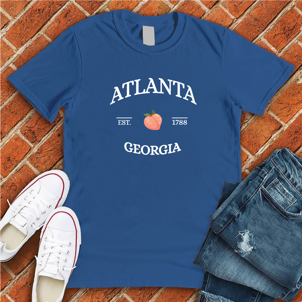 Atlanta Georgia Peach T-Shirt T-Shirt tshirts.com True Royal S 