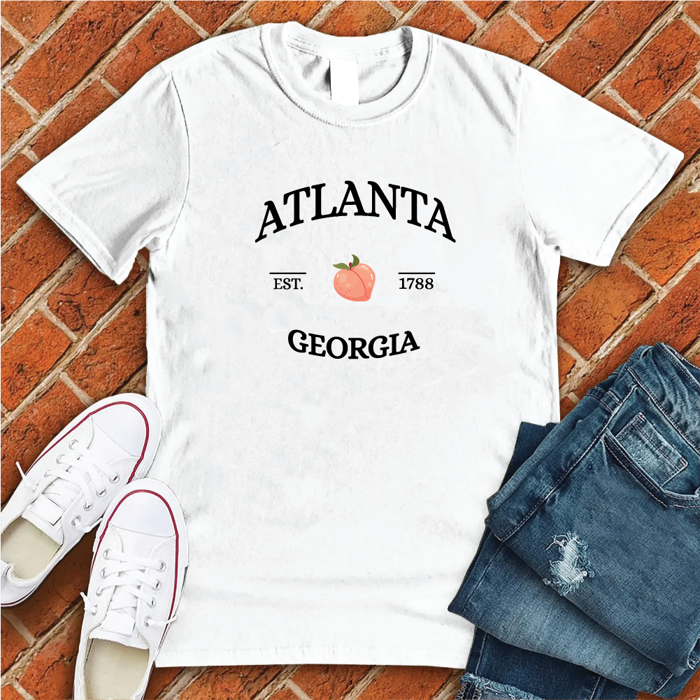 Atlanta Georgia Peach T-Shirt T-Shirt tshirts.com White S 