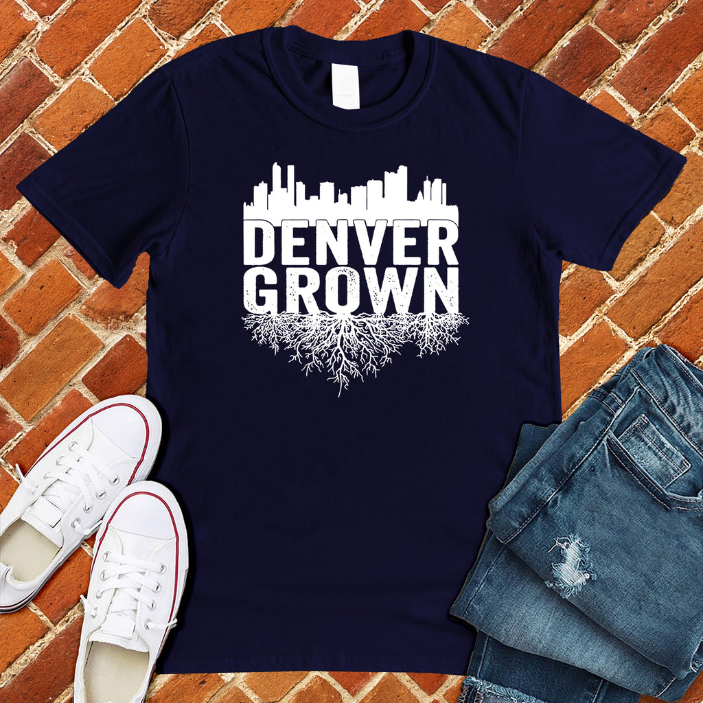 Denver Grown T-Shirt T-Shirt tshirts.com Navy S 