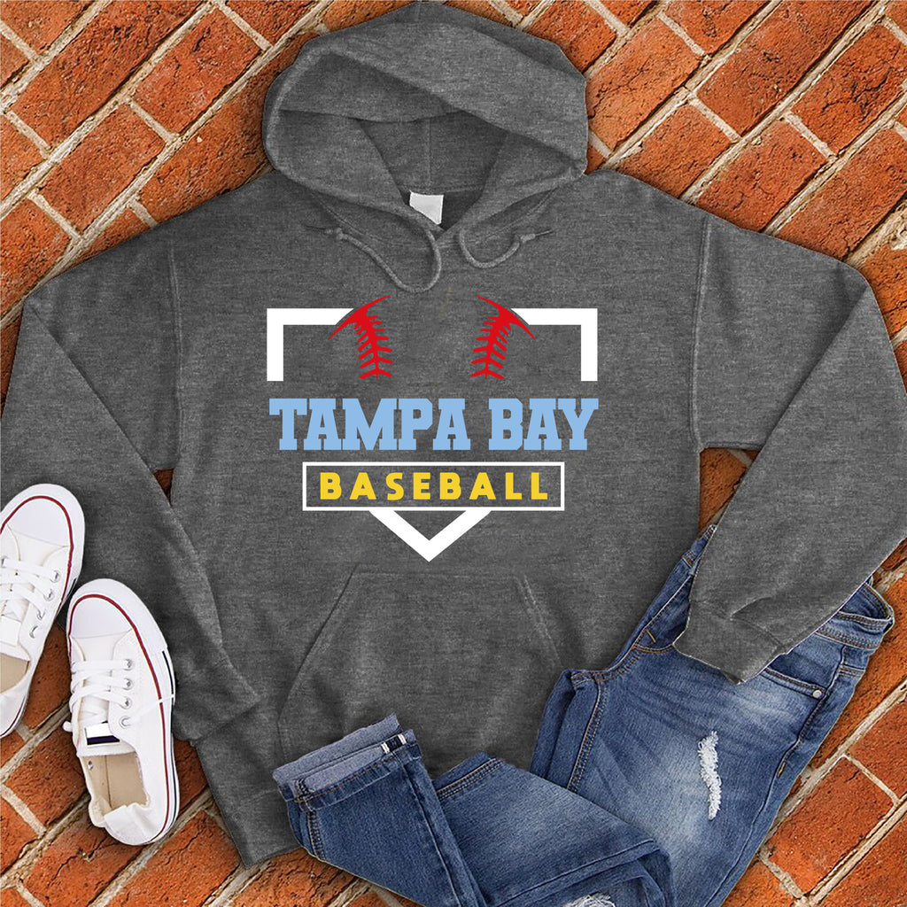 Tampa Bay Homeplate Hoodie Hoodie Tshirts.com Charcoal Heather S 