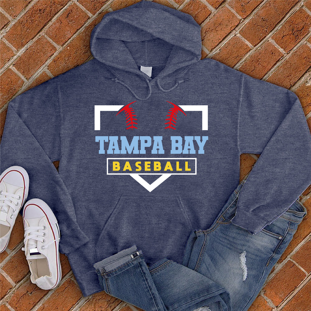 Tampa Bay Homeplate Hoodie Hoodie Tshirts.com Classic Navy Heather S 