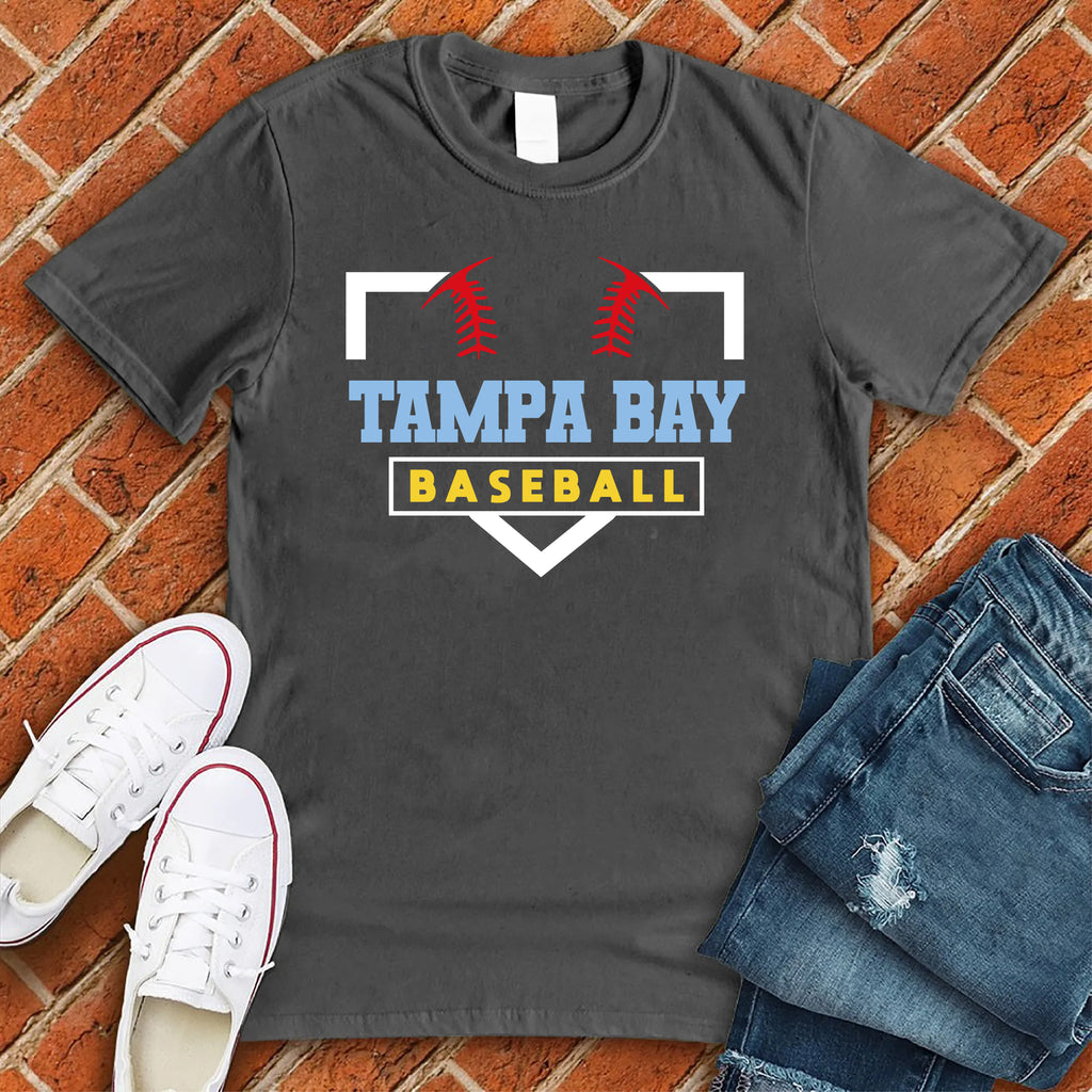 Tampa Bay Homeplate T-Shirt T-Shirt Tshirts.com Asphalt S 
