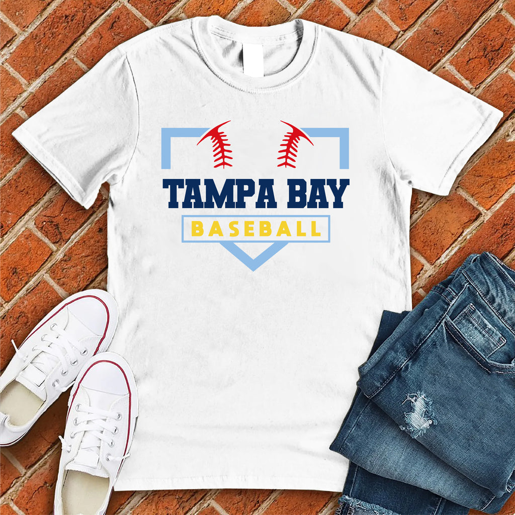 Tampa Bay Homeplate T-Shirt T-Shirt Tshirts.com White S 