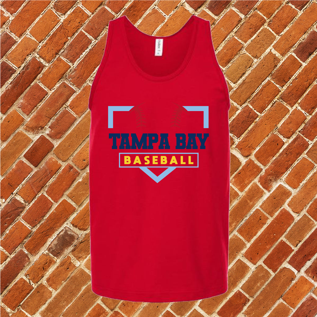 Tampa Bay Homeplate Unisex Tank Top Tank Top Tshirts.com Red S 