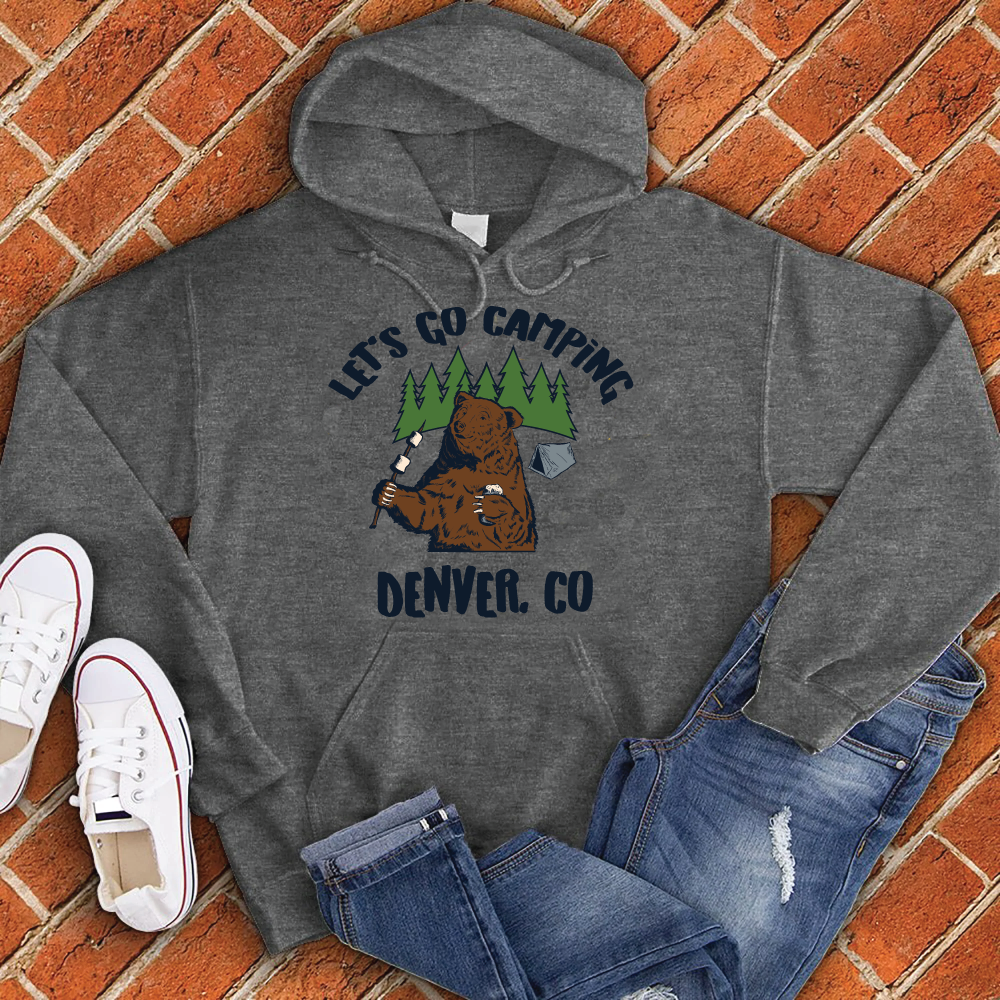 Let's Go Camping Denver Hoodie Hoodie tshirts.com Charcoal Heather S 