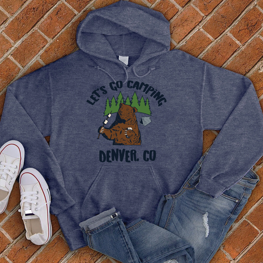 Let's Go Camping Denver Hoodie Hoodie tshirts.com Classic Navy Heather S 