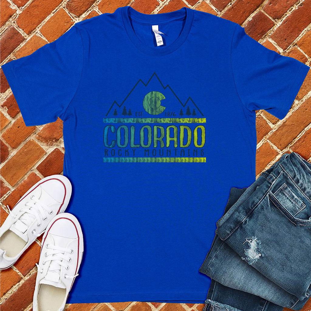 Colorado Rockies Ombre T-Shirt T-Shirt tshirts.com True Royal S 