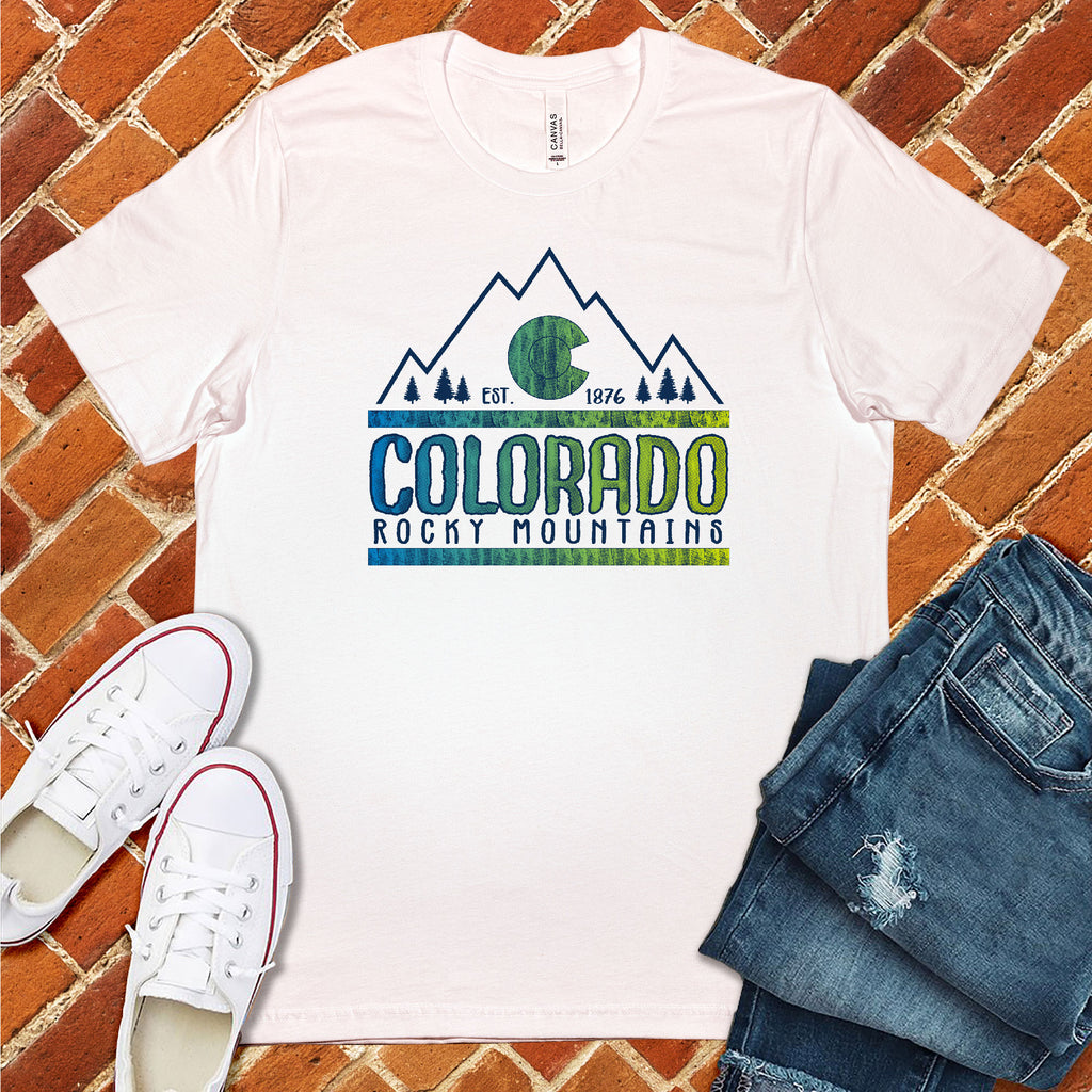 Colorado Rockies Ombre T-Shirt T-Shirt tshirts.com White S 