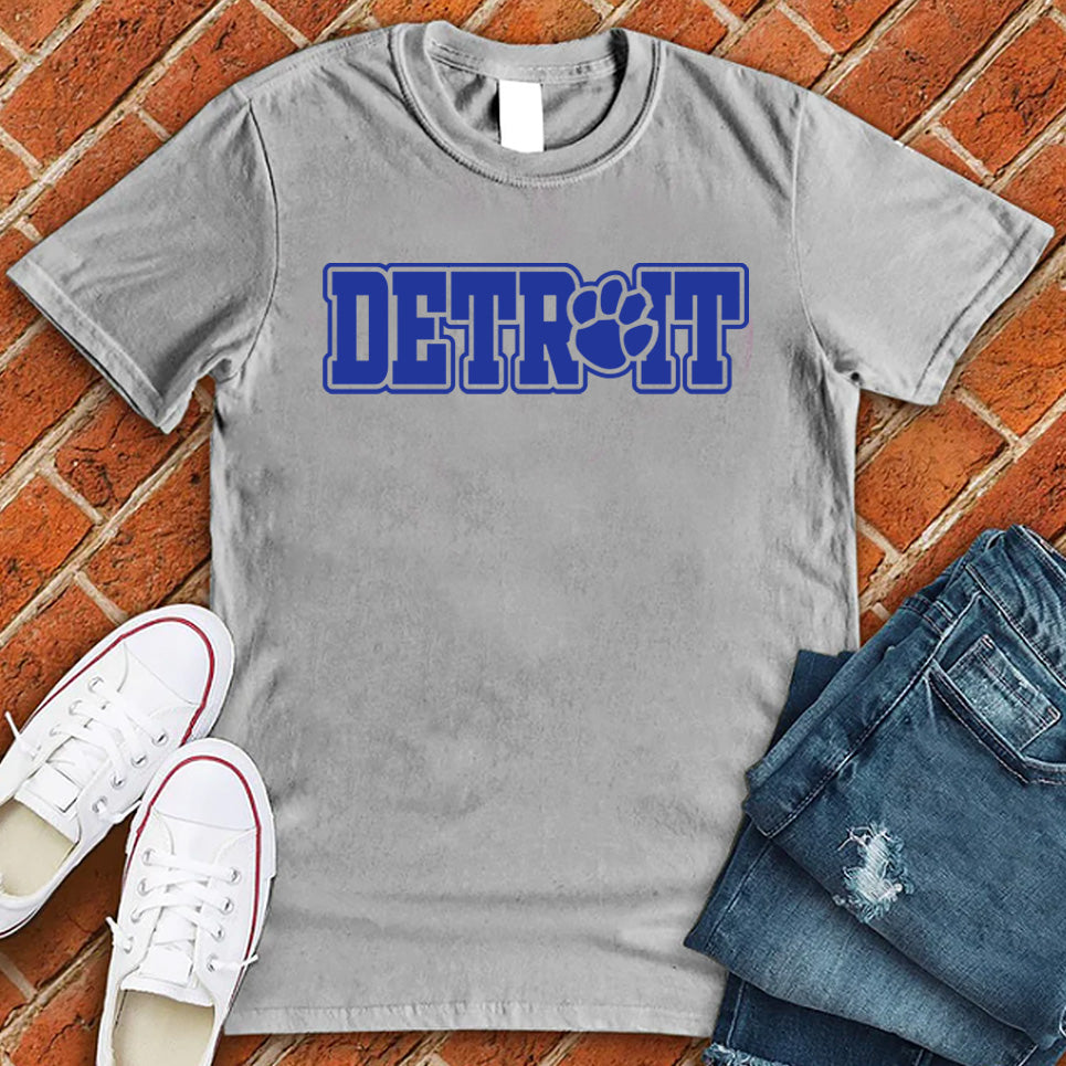 Detroit Paw T-Shirt T-Shirt tshirts.com Athletic Heather S 