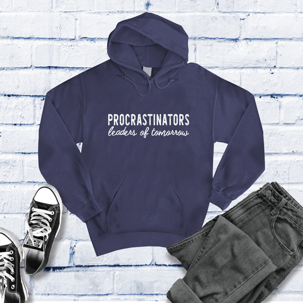 Procrastinators Hoodie Hoodie tshirts.com Classic Navy Heather S 