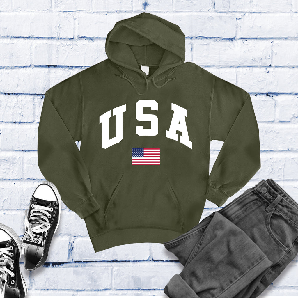 USA Comfortable Hoodie Hoodie tshirts.com Army S 