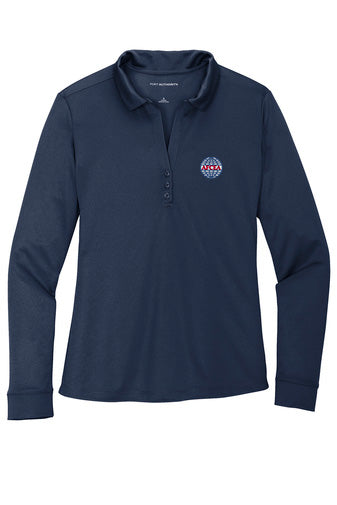 Ladies Long Sleeve Polo L540LS/E7924  Logos at Work   