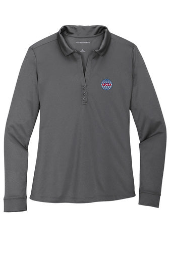 Ladies Long Sleeve Polo L540LS/E7924  Logos at Work   