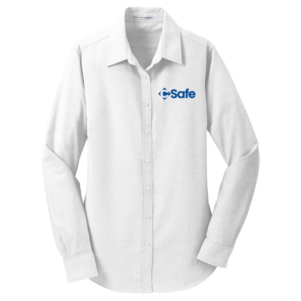 Ladies Oxford Shirt L658/E35868 Shirt Logos at Work White XS 