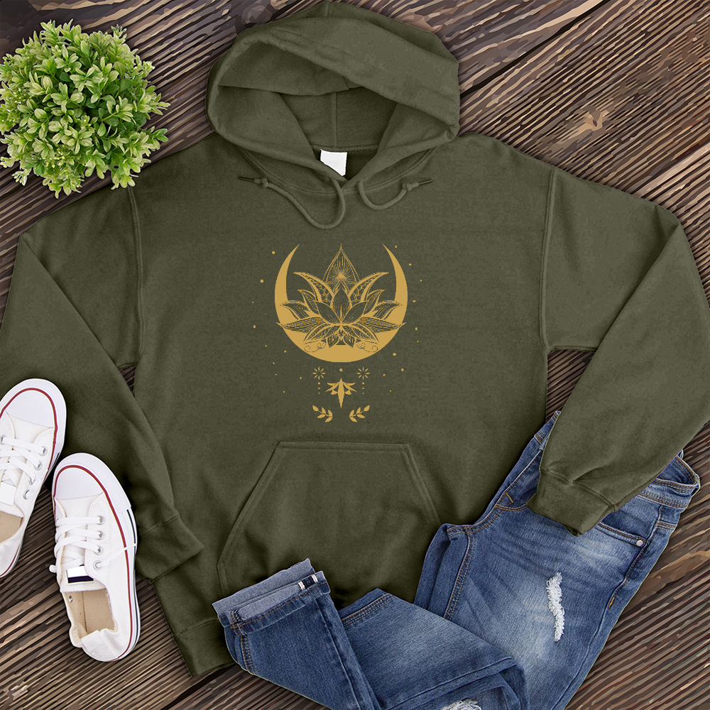 Lotus Galaxy Hoodie Hoodie tshirts.com Army S 