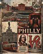 Philadelphia Collage - Art Print Image