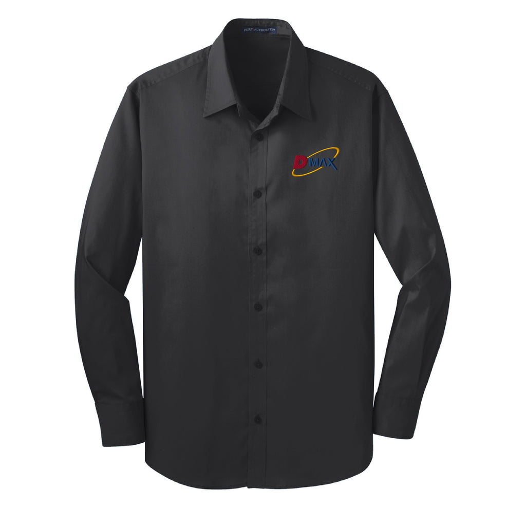 Poplin Shirt S646/E7625 T-Shirt Logos at Work Grey Smoke XS 