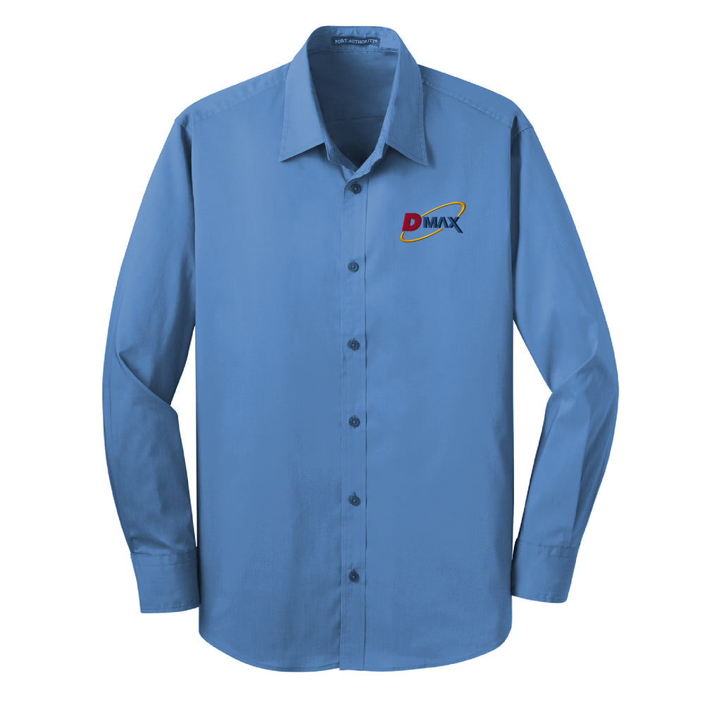 Poplin Shirt S646/E7625 T-Shirt Logos at Work Moonlight Blue XS 