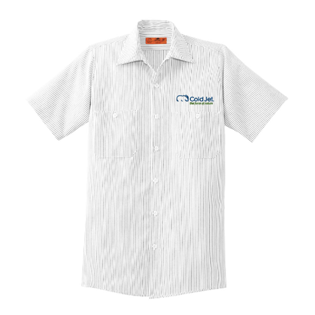 Short Sleeve Striped Work Shirt CS20/E17400  Logos at Work   