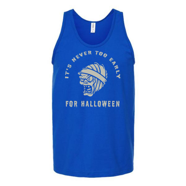 It's Never Too Early for Halloween Unisex Tank Top Tank Top Tshirts.com Royal S 