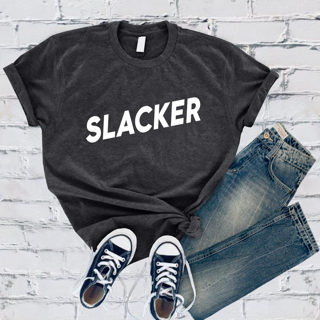 Slacker T-Shirt T-Shirt Tshirts.com Heather Navy S 