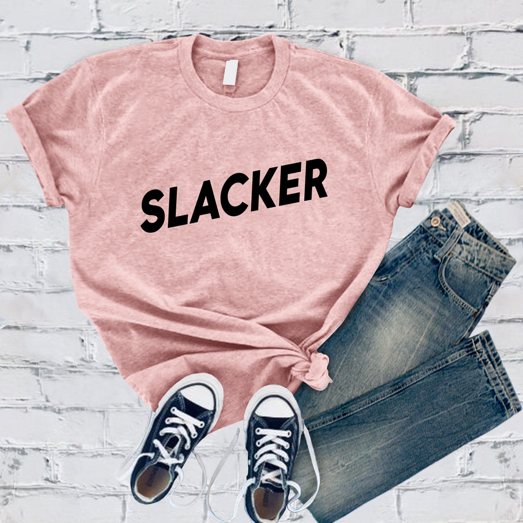 Slacker T-Shirt T-Shirt Tshirts.com Soft Pink S 