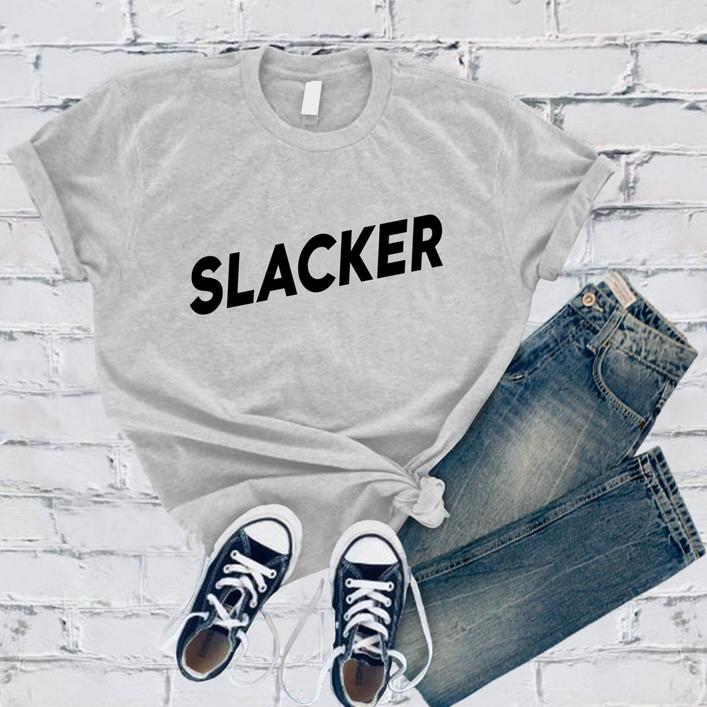Slacker T-Shirt T-Shirt Tshirts.com Solid Athletic Grey S 