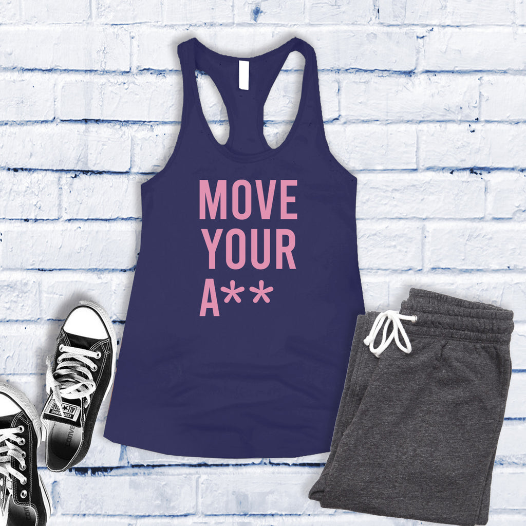 Move Your A** Women's Tank Top Tank Top Tshirts.com Midnight Navy S 