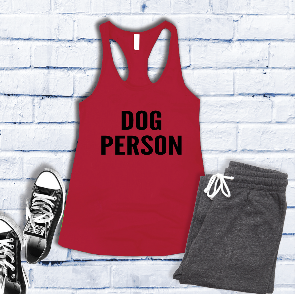 Dog Person Women's Tank Top Tank Top Tshirts.com Red S 