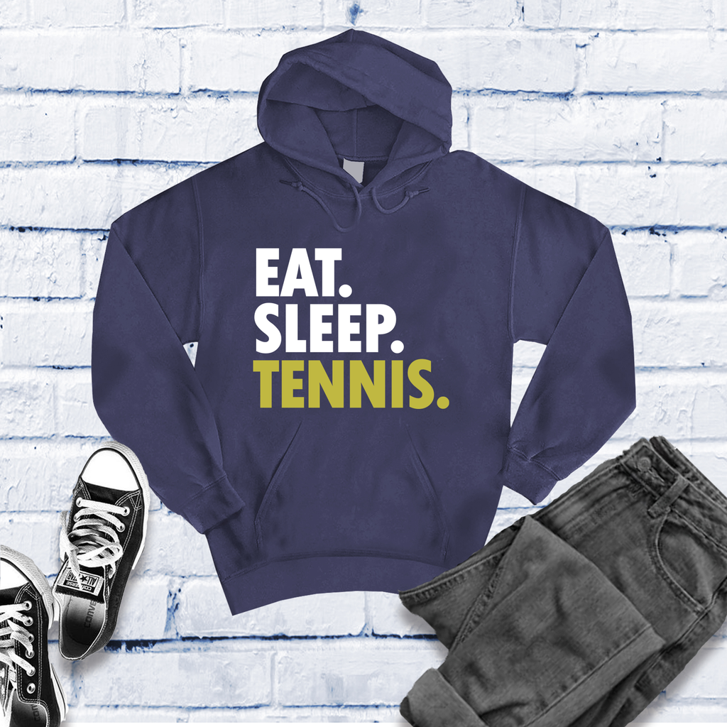 Eat Sleep Tennis Hoodie Hoodie tshirts.com Classic Navy Heather S 
