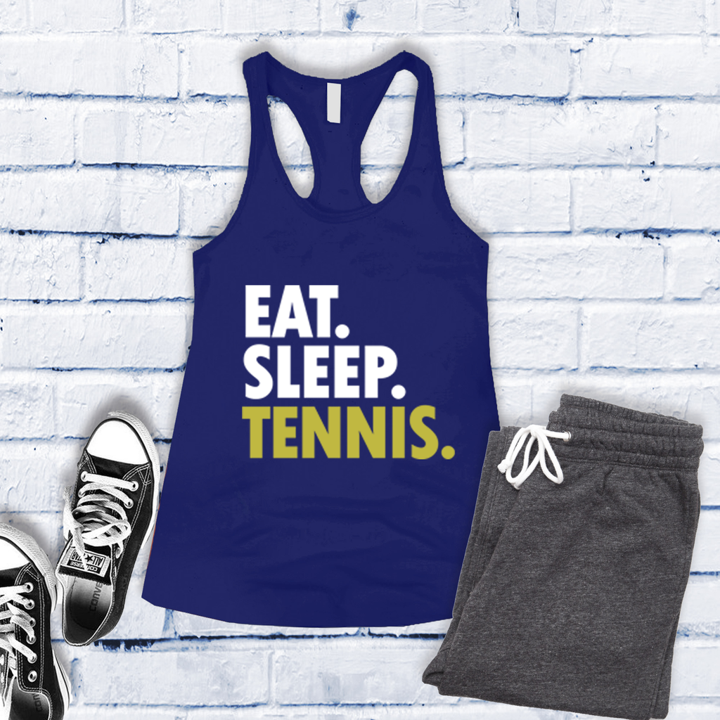 Eat Sleep Tennis Women's Tank Top Tank Top tshirts.com Royal S 