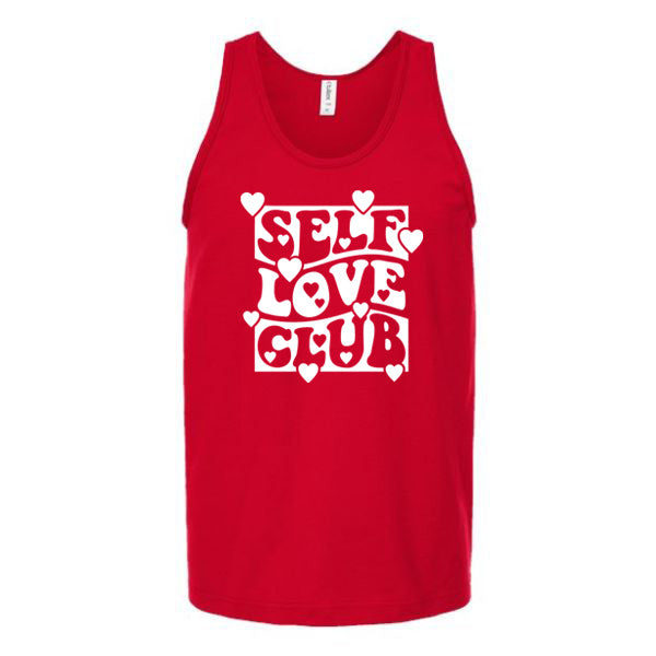 Self Love Club Hearts Unisex Tank Top Tank Top Tshirts.com Red S 