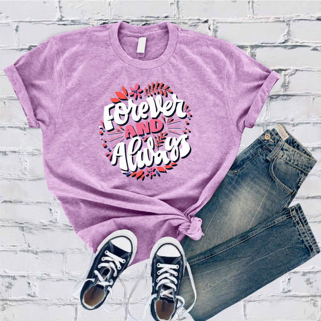 Forever And Always T-Shirt T-Shirt Tshirts.com Heather Prism Lilac S 