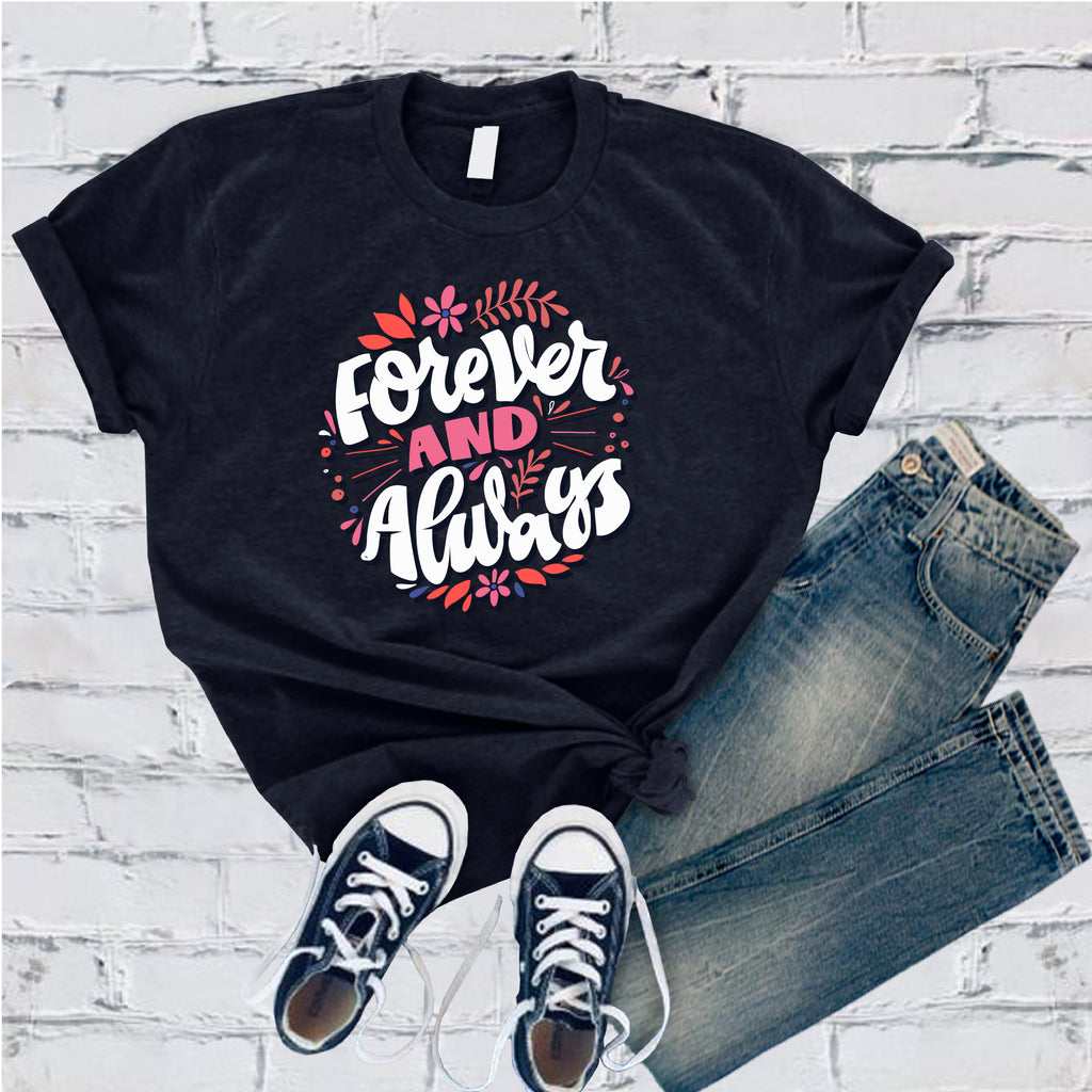 Forever And Always T-Shirt T-Shirt Tshirts.com Navy S 