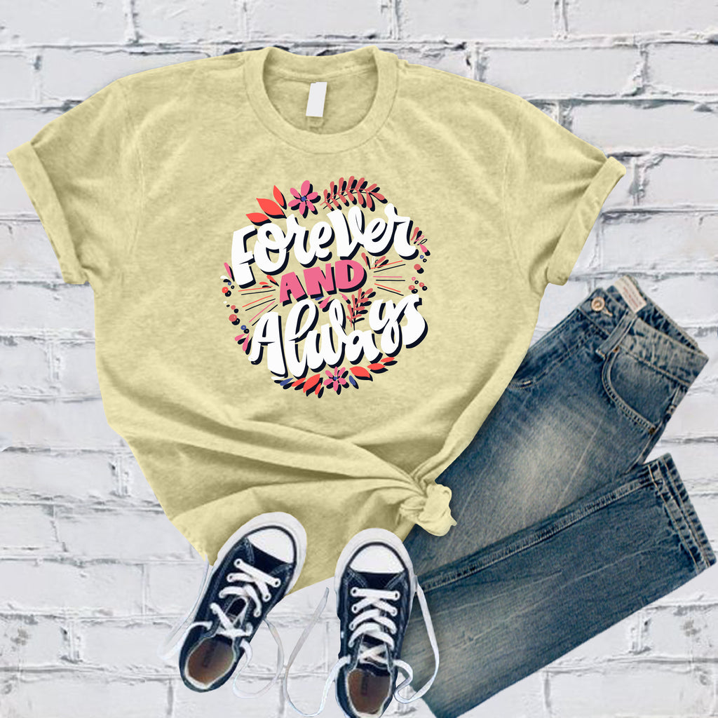 Forever And Always T-Shirt T-Shirt Tshirts.com Heather French Vanilla S 