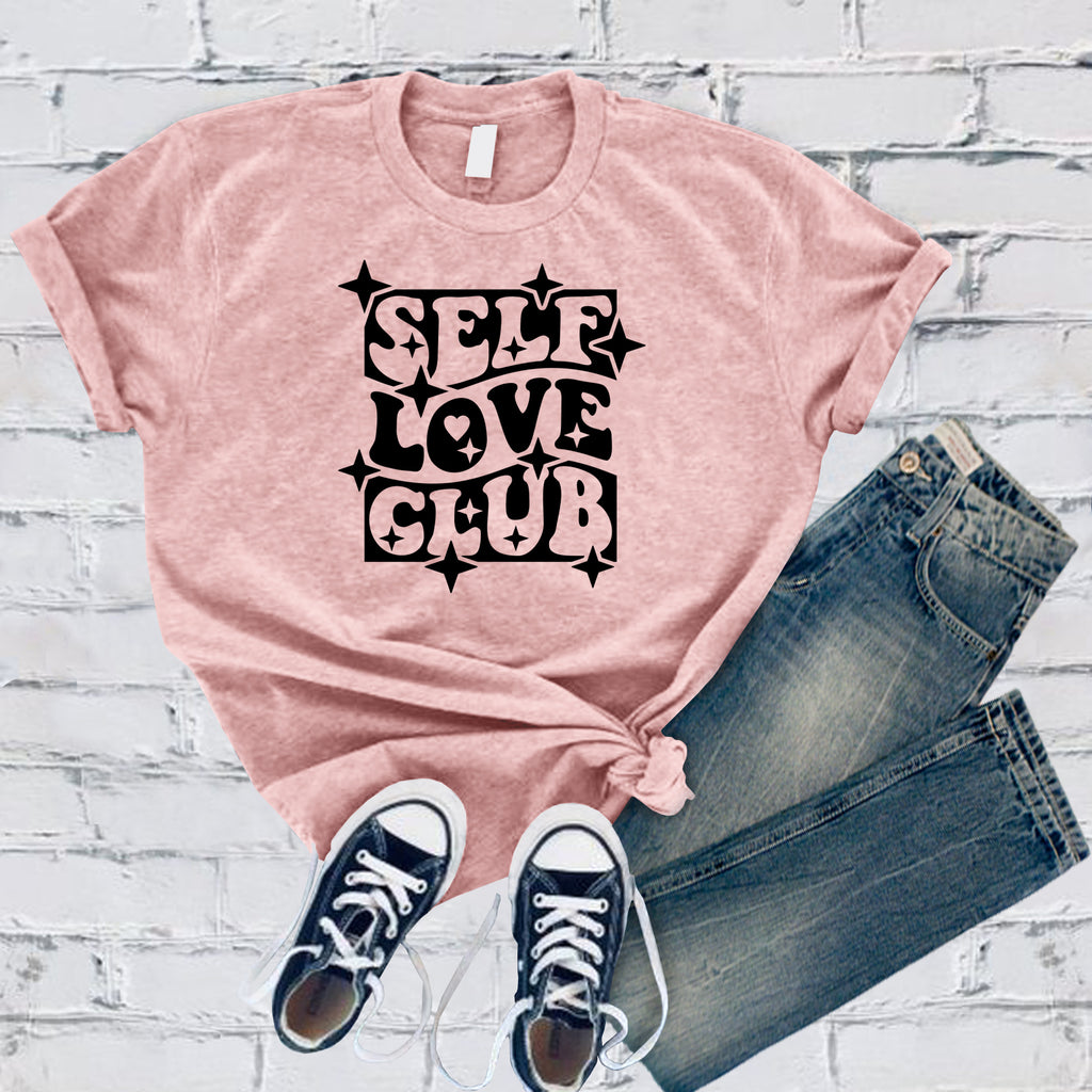 Self Love Club Stars T-Shirt T-Shirt tshirts.com Soft Pink S 