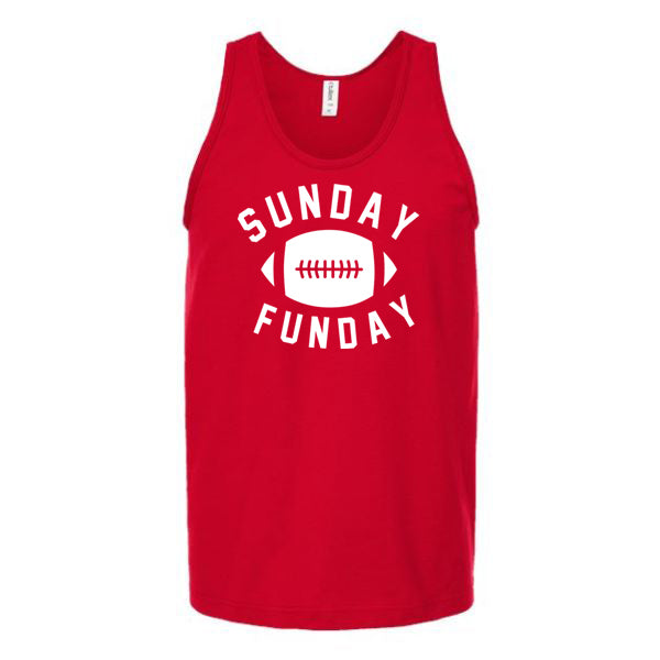 Sunday Funday Unisex Tank Top Tank Top Tshirts.com Red S 