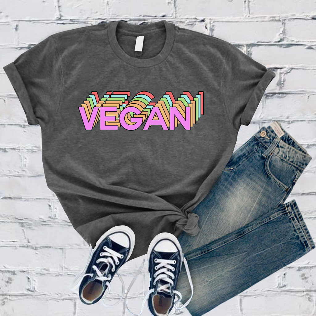 Multicolor Vegan T-Shirt T-Shirt Tshirts.com Asphalt S 