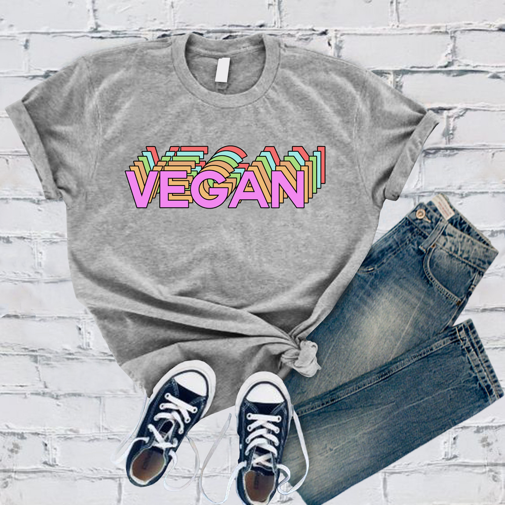 Multicolor Vegan T-Shirt T-Shirt Tshirts.com Athletic Heather S 
