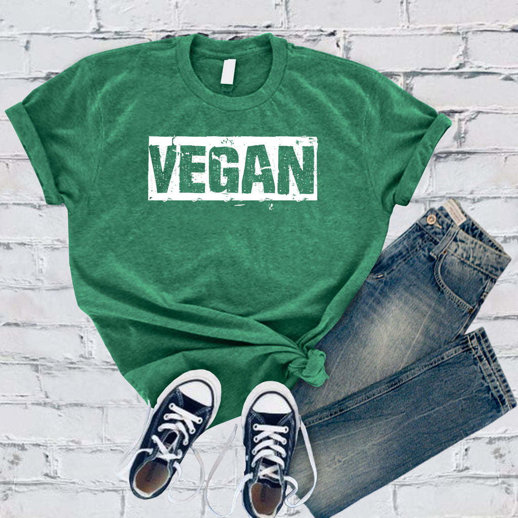Distressed Vegan T-Shirt T-Shirt Tshirts.com Heather Kelly S 