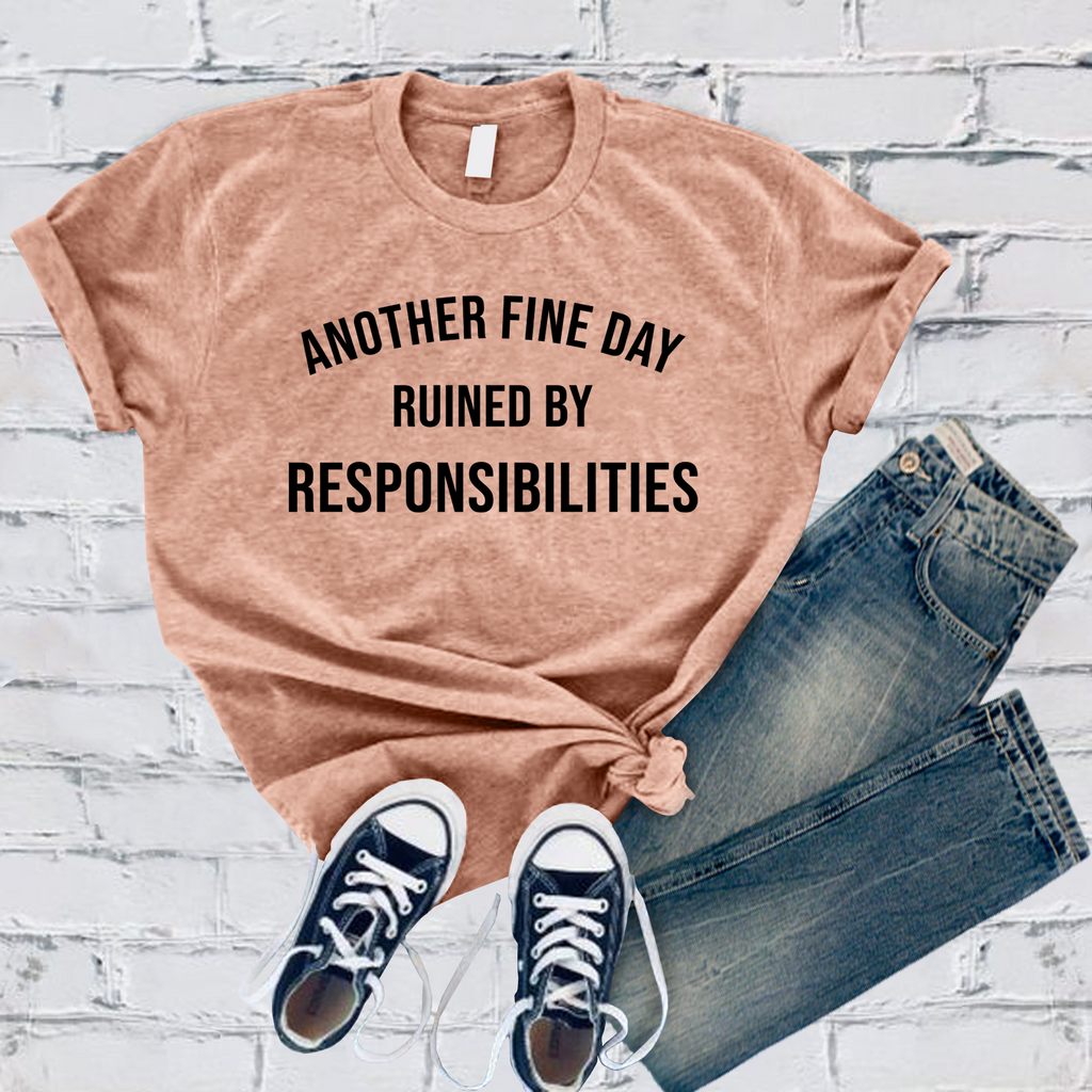 Another Fine Day T-Shirt T-Shirt Tshirts.com Heather Prism Peach S 