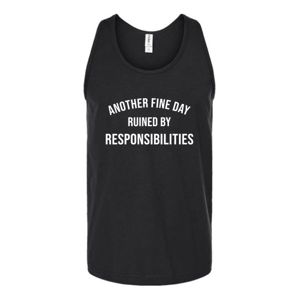 Another Fine Day Unisex Tank Top Tank Top Tshirts.com Black S 