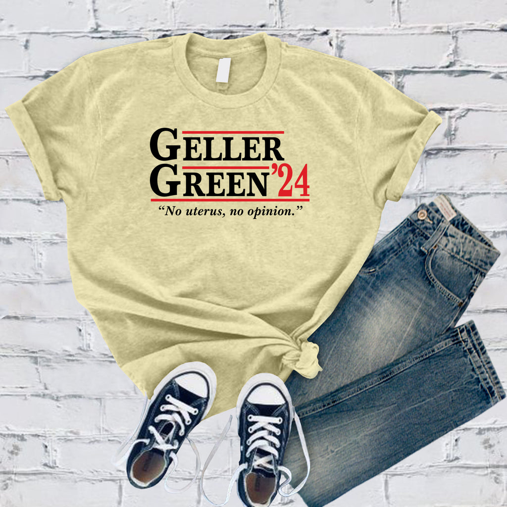 Geller Green '24 T-Shirt T-Shirt tshirts.com Heather French Vanilla S 