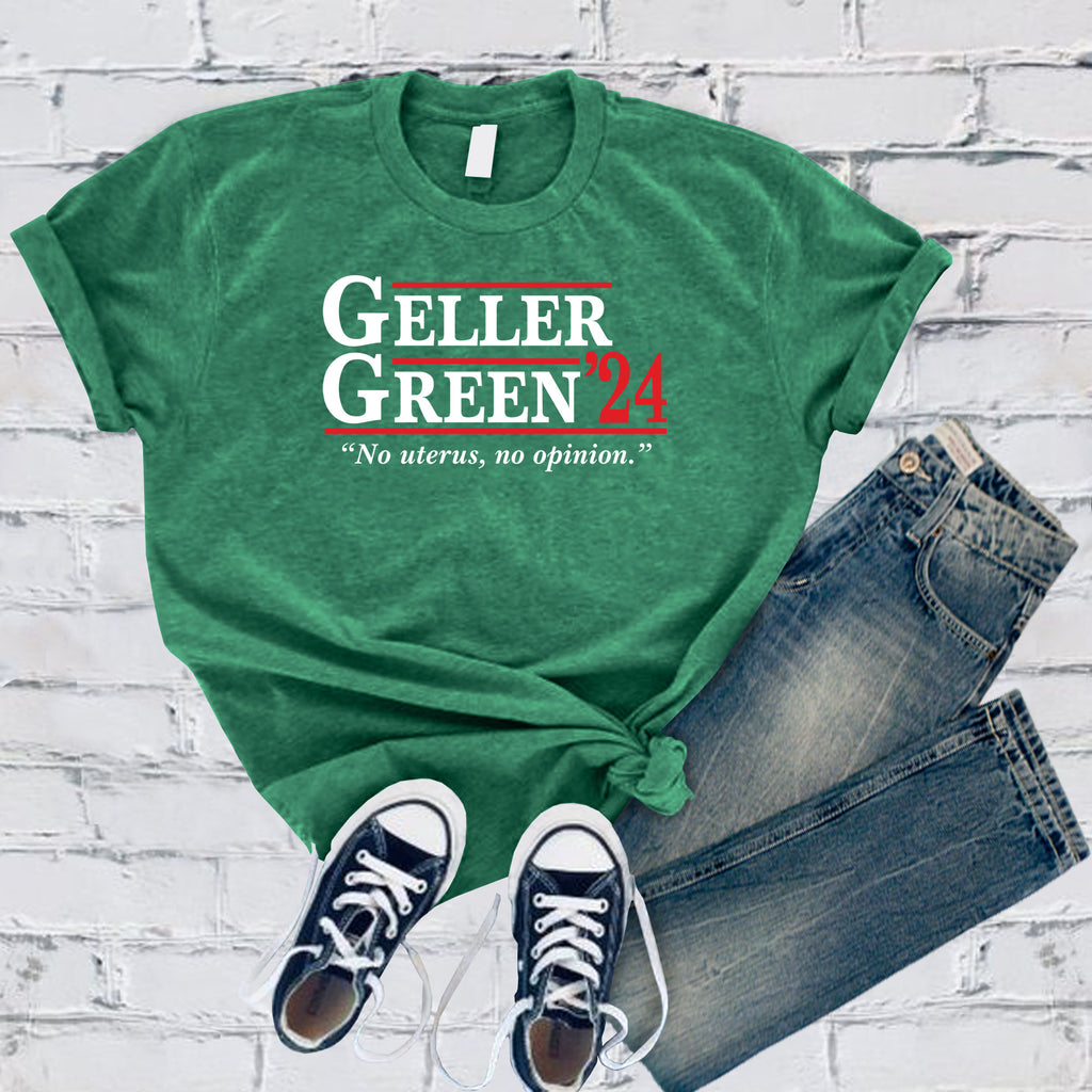 Geller Green '24 T-Shirt T-Shirt tshirts.com Heather Kelly S 